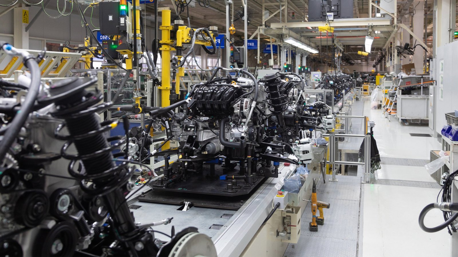Modern industrial manufacturing facility