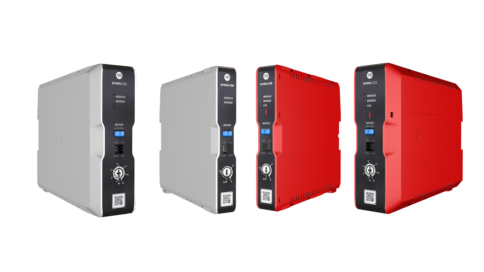 Industrial motor starters and control modules