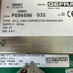 GEFRAN HMI Panel GT-C_1000-C40R256-D128 Industrial Display