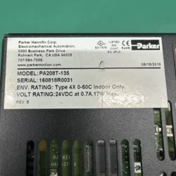Parker HMI Touchscreen PA208T-135 - Industrial Control Panel
