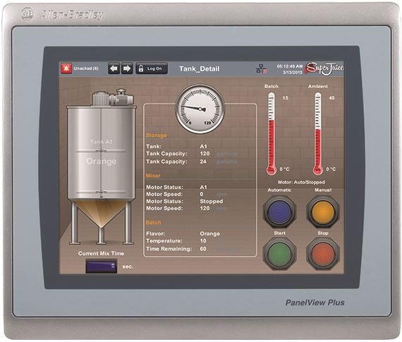 2711P-T6C21D8S Allen-Bradley PanelView Plus 7 Standard 600 2711P-T6C21D8S